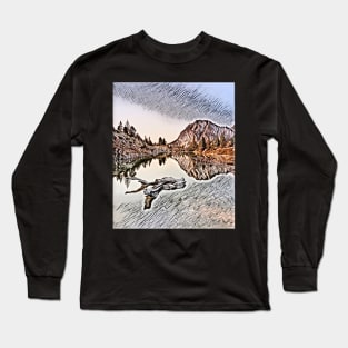 Abstract Mountains Long Sleeve T-Shirt